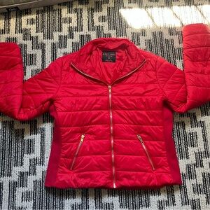 Black Label Red Puffer Jacket